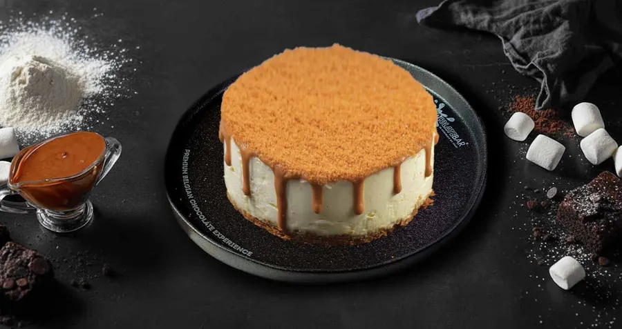 Lotus Kunafa Cheesecake