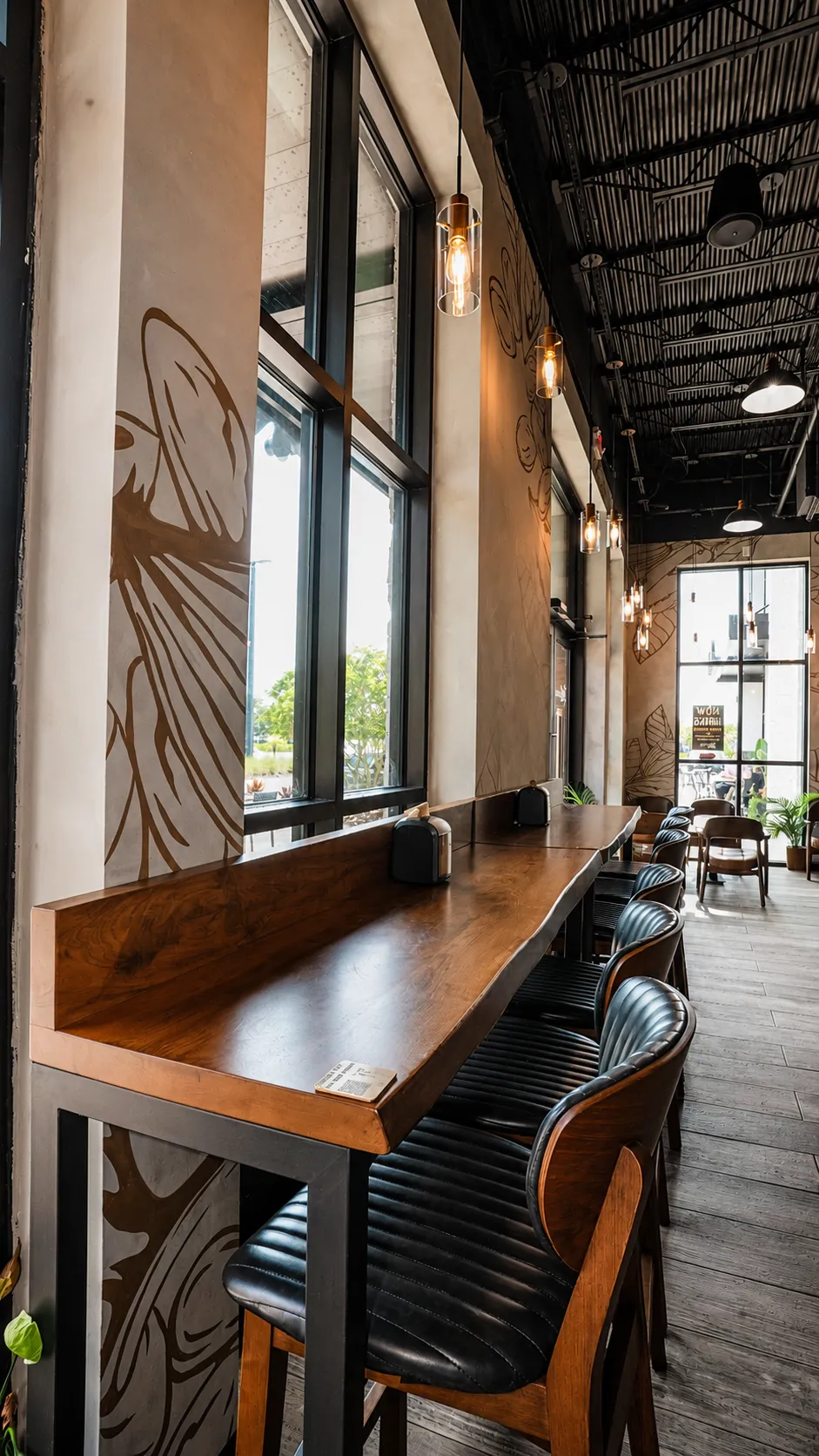 Window bar seating