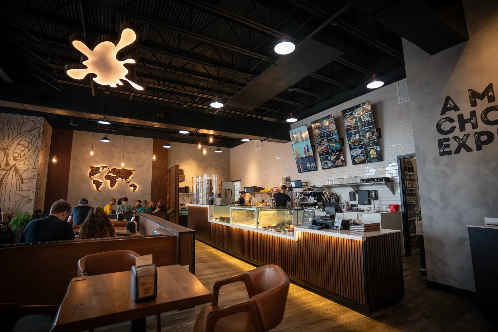 Counter and branded wall