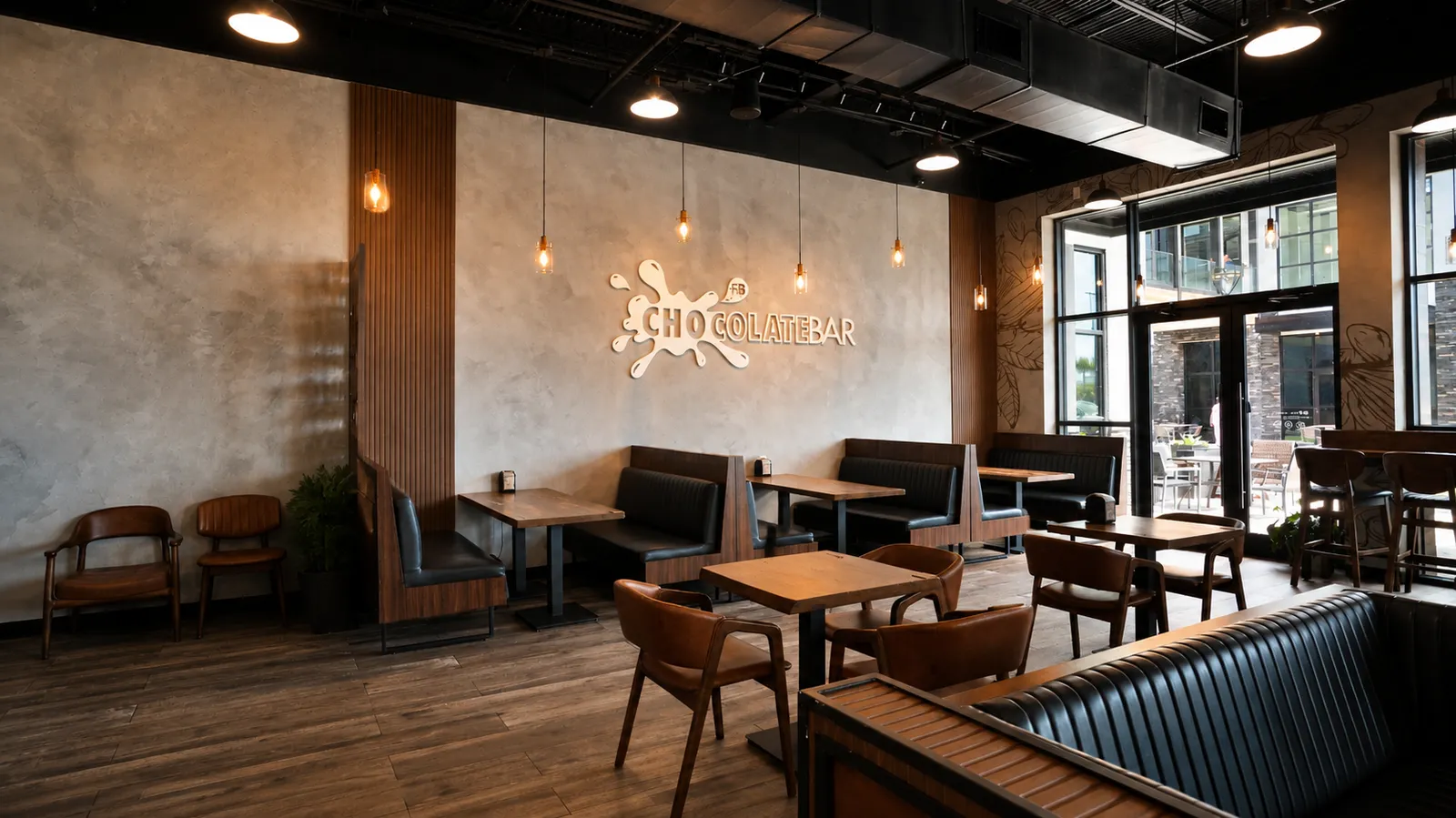 Interior seating at ChocolateBar Jacksonville